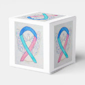 Thyroid Cancer Awareness Ribbon Angel Favor Box Bedankdoosjes (Achterkant)