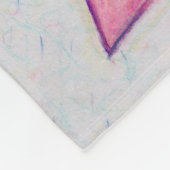 Thyroid Cancer Awareness Ribbon Art Blanket Fleece Deken (Hoek)