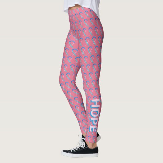 Thyroid Cancer Awareness Ribbon Custom Leggings (Links)