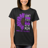 Thyroid Cancer Awareness Ribbon Mom Warrior T-shirt (Voorkant)