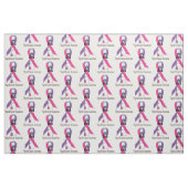 Thyroid Cancer Awareness Ribbon Stof (Fat Quarter)