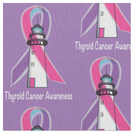 Thyroid Cancer Awareness Ribbon Stof