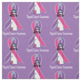 Thyroid Cancer Awareness Ribbon Stof