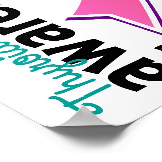 Thyroïd Cancer Bewustheid 5 Poster (Hoek)