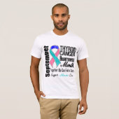 Thyroïd Cancer Bewustheid Maand 11 T-shirt (Voorkant volledig)