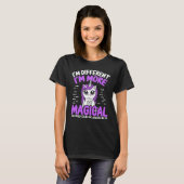 Thyroïd Cancer Bewustheid Unicorn Paars lint T-shirt (Voorkant volledig)