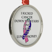 Thyroid Cancer Bully Metalen Ornament (Rechts)
