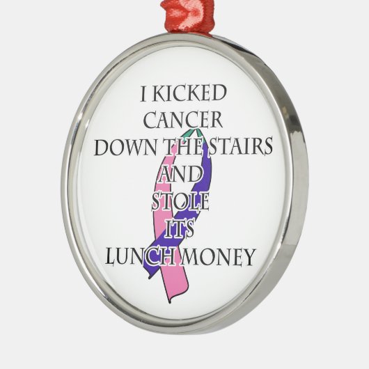 Thyroid Cancer Bully Metalen Ornament (Links)