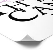 Thyroid Cancer Butterfly Poster (Hoek)