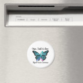 Thyroid Cancer Hope Butterfly Magneet (Insitu (Vaatwasser))