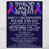 Thyroid Cancer Ribbon Benefit Flyer (Voorkant)