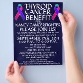 Thyroid Cancer Ribbon Benefit Flyer (Hand)