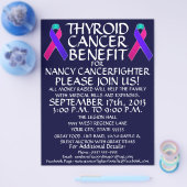 Thyroid Cancer Ribbon Benefit Flyer (Enkel)