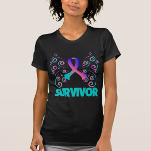 Thyroïd Cancer Survivor Butterfly T-shirt