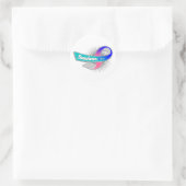 Thyroïd Cancer Survivor Ronde Sticker (Tas)