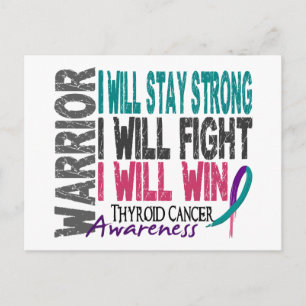 Thyroid Cancer Warrior Briefkaart
