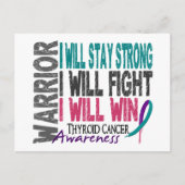 Thyroid Cancer Warrior Briefkaart (Voorkant)