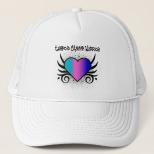 Thyroid Cancer Warrior Heart Trucker Pet