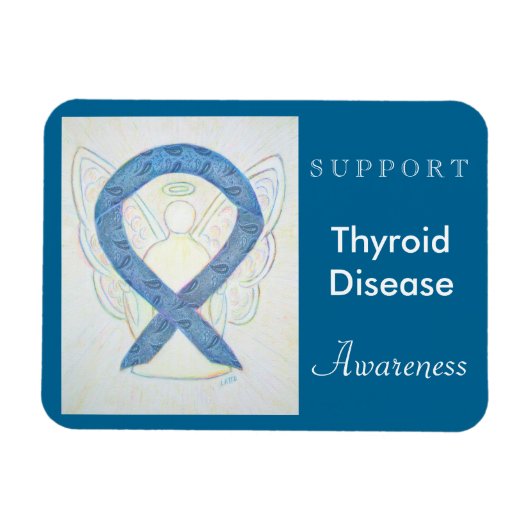 Thyroïd Disease Awareness Angel Custom Magnet Magneet (Horizontaal)