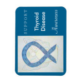 Thyroïd Disease Awareness Angel Custom Magnet Magneet (Verticaal)