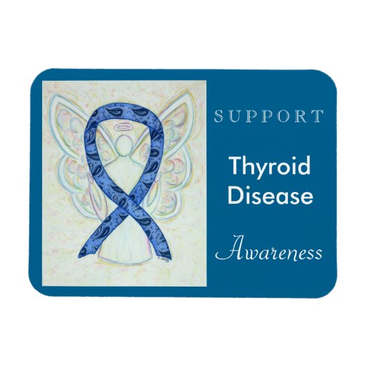 Thyroïd Disease Awareness Angel Custom Magnet Magneet (Horizontaal)