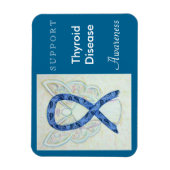 Thyroïd Disease Awareness Angel Custom Magnet Magneet (Verticaal)