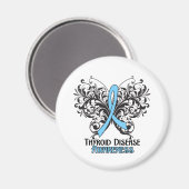 Thyroïd Disease Awareness Butterfly Magneet (Voorkant / Achterkant)