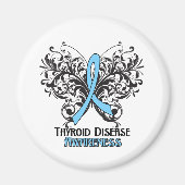 Thyroïd Disease Awareness Butterfly Magneet (Voorkant)