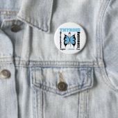 Thyroïd Disease Awareness Butterfly Ronde Button 5,7 Cm (In situ)