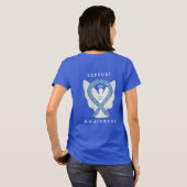 Thyroid Disease Awareness Paisley Art Angel-Shirte T-shirt (Achterkant volledig)