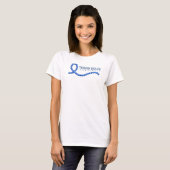 Thyroïd Disease Awareness Paisley Beads T-shirt (Voorkant volledig)
