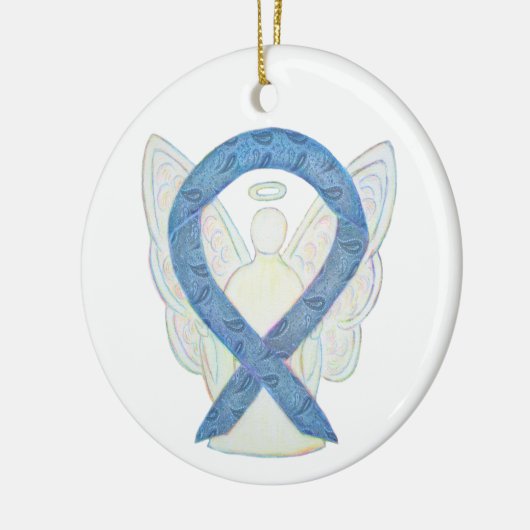 Thyroid Disease Awareness Ribbon Angel Ornaments Keramisch Ornament (Links)