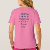 Thyroïd Disease Awareness Ribbon Angel Shirt (Achterkant)