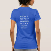 Thyroïd Disease Awareness Ribbon Angel Shirt (Achterkant)