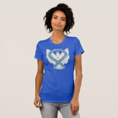 Thyroïd Disease Awareness Ribbon Angel Shirt (Voorkant volledig)