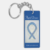 Thyroïd Disease Awareness Ribbon Angel Sleutelhang Sleutelhanger (Voorkant Links)