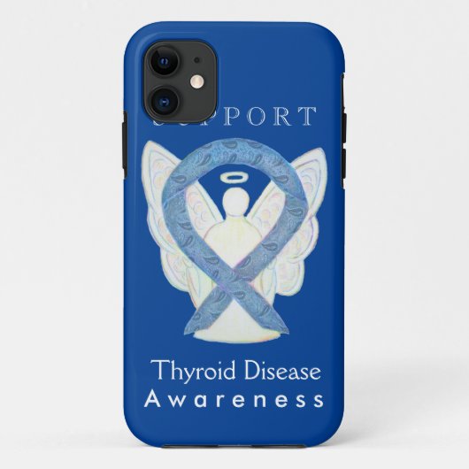 Thyroid Disease Awareness Ribbon Angel Telefoon Ca Case-Mate iPhone Case (Achterkant)