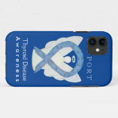Thyroid Disease Awareness Ribbon Angel Telefoon Ca Case-Mate iPhone Case (Achterkant (horizontaal))