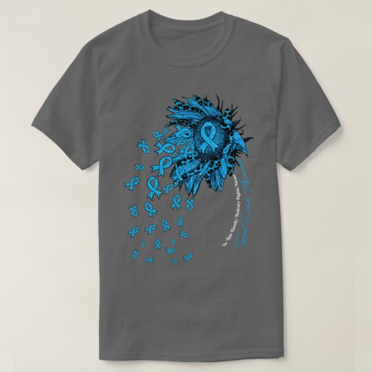 Thyroid Disease Awareness zonnebloem Niemand vecht T-shirt (Design voorkant)