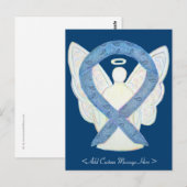 Thyroid Paisley Awareness Ribbon Angel Briefkaart (Voorkant / Achterkant)