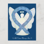 Thyroid Paisley Awareness Ribbon Angel Briefkaart (Voorkant)