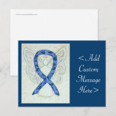Thyroid Paisley Awareness Ribbon Angel Briefkaart (Voorkant / Achterkant)
