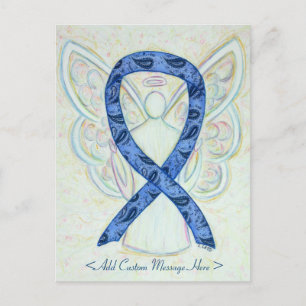 Thyroid Paisley Awareness Ribbon Angel Briefkaart