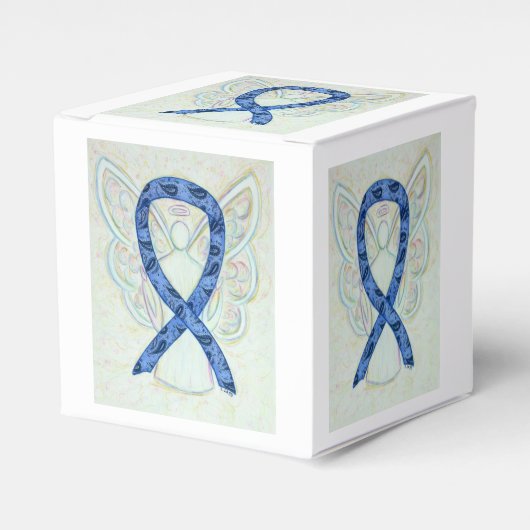 Thyroid Paisley Awareness Ribbon Angel Favor Box Bedankdoosjes (Voorkant Zijde)