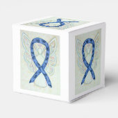 Thyroid Paisley Awareness Ribbon Angel Favor Box Bedankdoosjes (Achterkant)