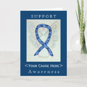 Thyroid Paisley Awareness Ribbon Gepersonaliseerd  Kaart