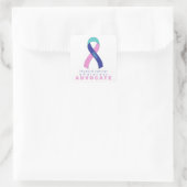Thyroïde kanker Advocate White Square Sticker (Tas)