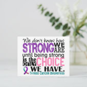 Thyroïde kanker hoe sterk we zijn briefkaart (Staand voorkant)
