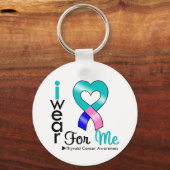 THYROÏDE KANKER Lint voor mij Sleutelhanger (Voorkant)