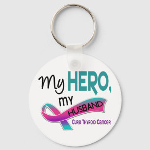 Thyroïde kanker MIJN HERO MIJN HUSBAND 42 Sleutelhanger